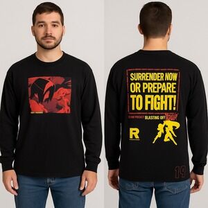 Pokemon Team Rocket Shirt Mens 2XL Black‎ 10 Deep Blasting Off Tour Graphic